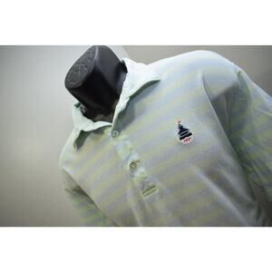 Turtleson Golf Polo Striped Short Sleeve 100% Pima Cotton Mens Size XL